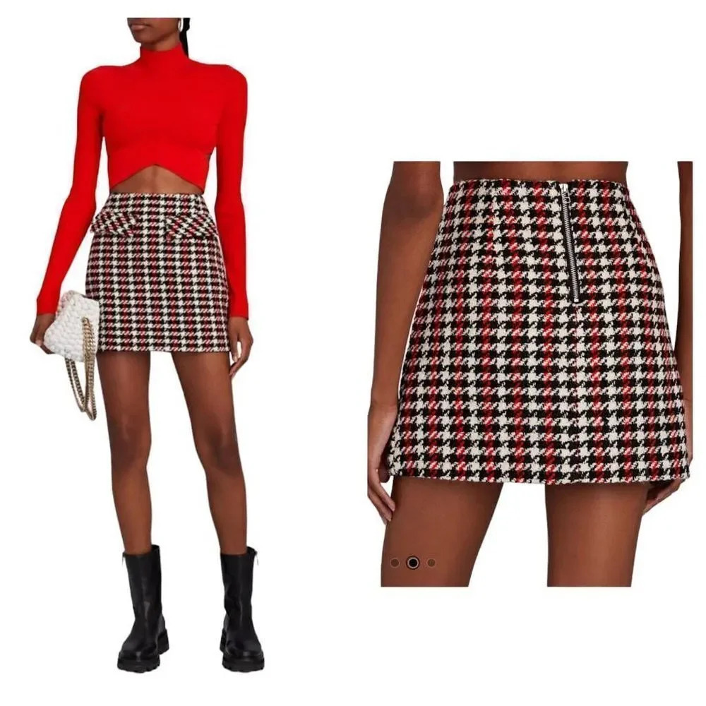 BAUM UND PFERDGARTEN
Shanna Bouclé-Tweed Mini Skirt SzFR 42 or Us 10